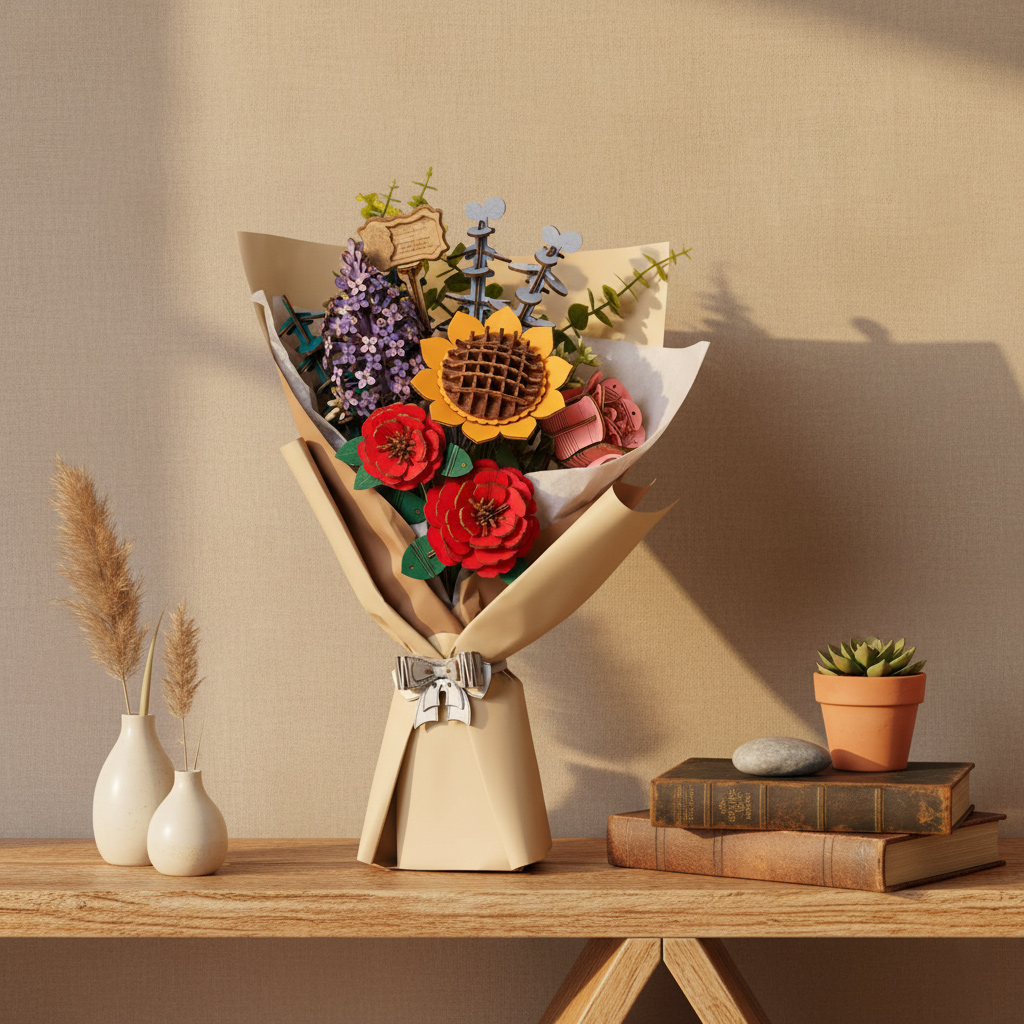 Puzzle 3D - Bouquet de fleurs